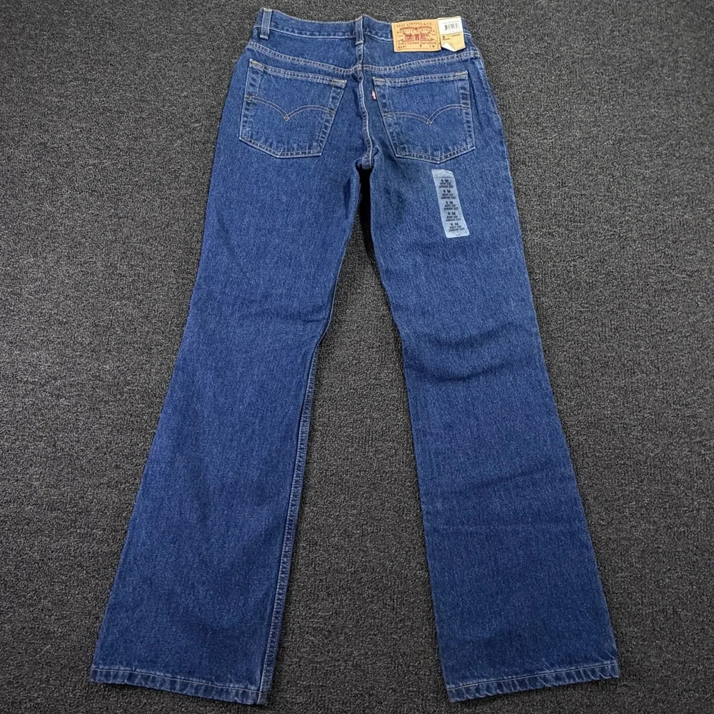 Levi's Jeans Juniors 9 M 517 Slim Fit Boot Cut Dark Wash Denim NEW